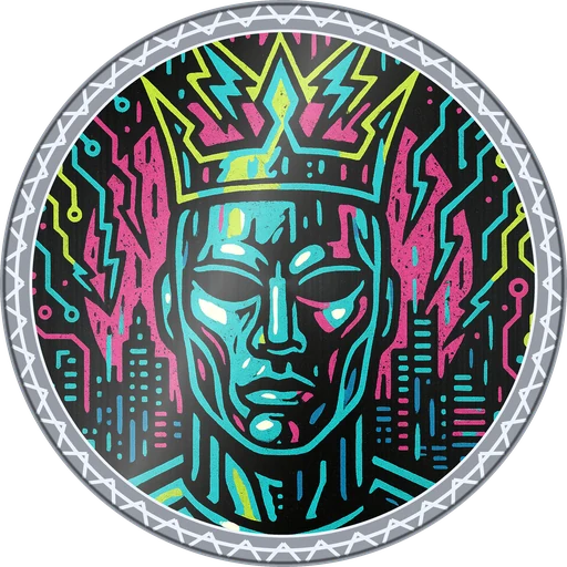 POG #278, Chrome Mask, a Foil pog from the Cyber series