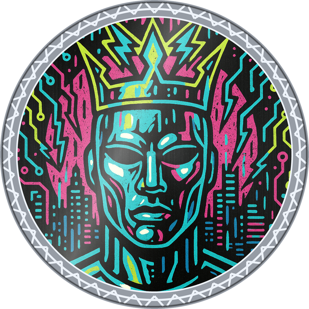 POG #278, Chrome Mask, a Foil pog from the Cyber series