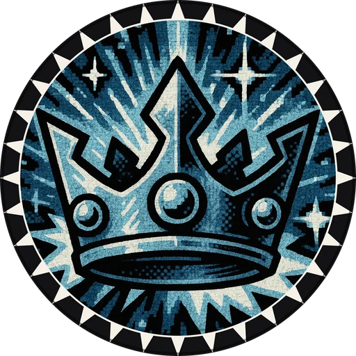 POG #28, High Score Crown, a Matte pog from the Arcade series