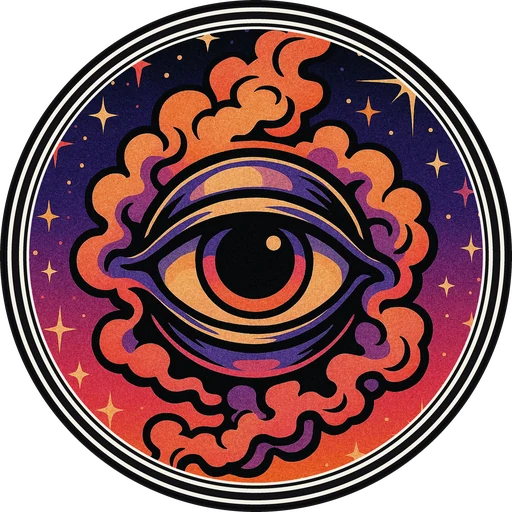 POG #280, Black Hole Eye, a Matte pog from the Cosmic series