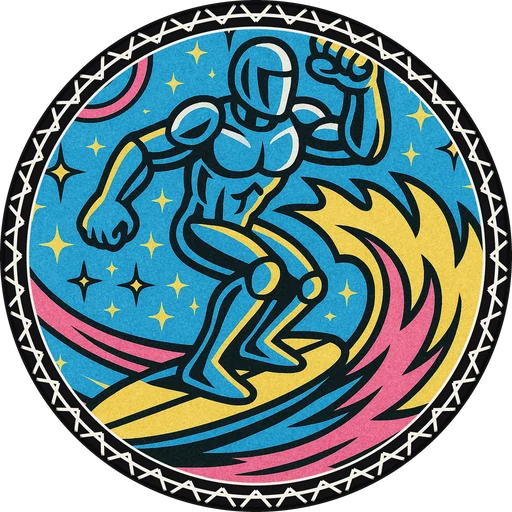 POG #283, Solar Flare Fist, a Matte pog from the Cosmic series
