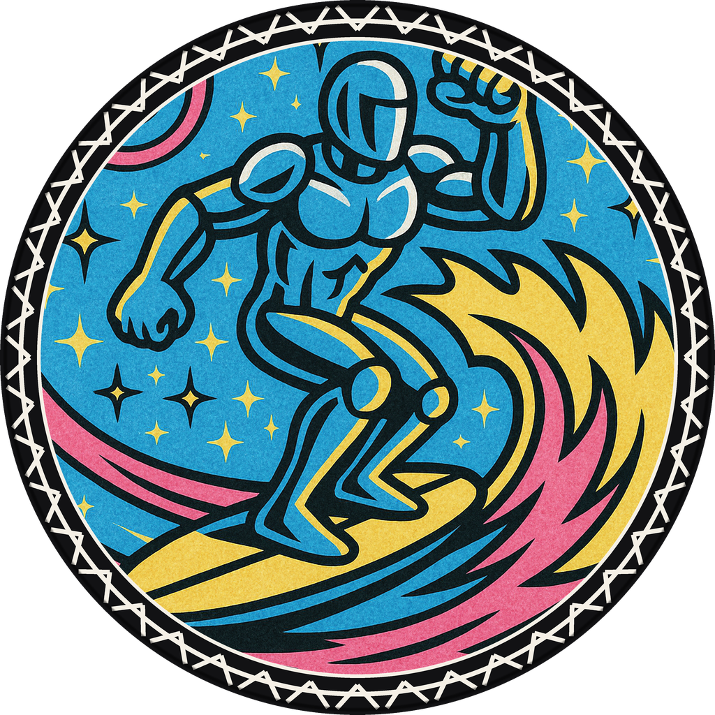 POG #283, Solar Flare Fist, a Matte pog from the Cosmic series