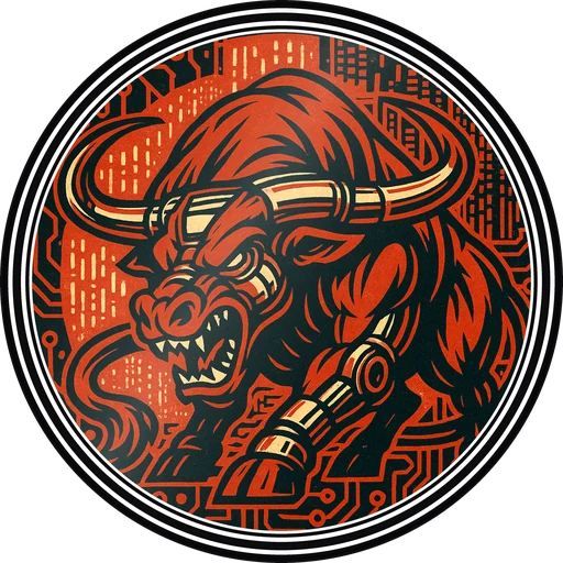 POG #285, Overclock Ox, a Gloss pog from the Cyber series
