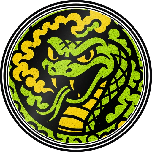 POG #29, Vibe Viper, a Gloss pog from the Critter series