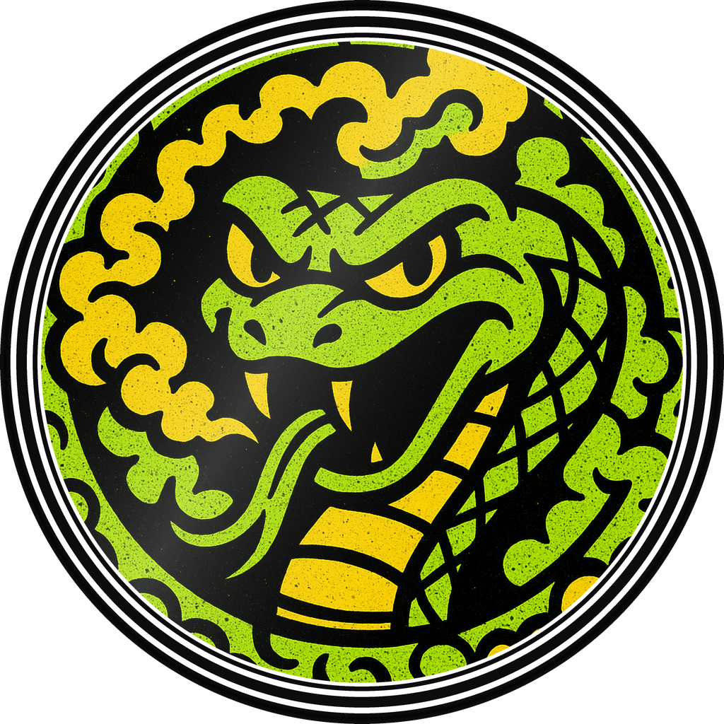 POG #29, Vibe Viper, a Gloss pog from the Critter series