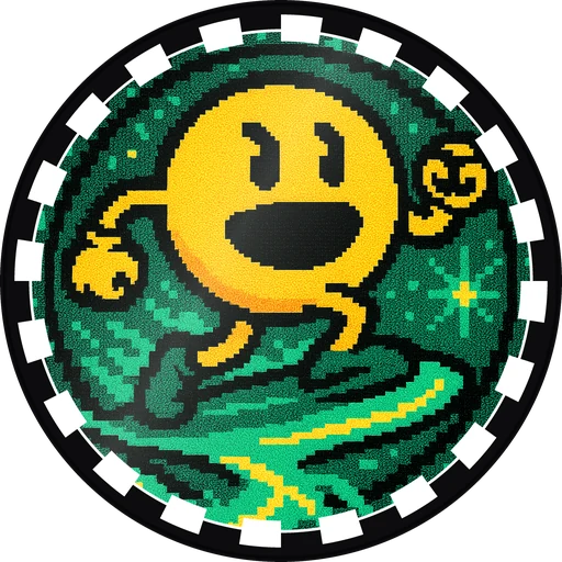POG #292, Power Pellet, a Gloss pog from the Arcade series