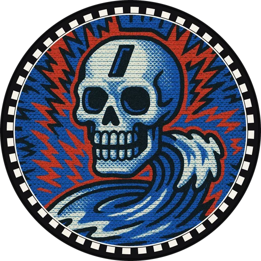 POG #293, Coin Slot Skull, a Matte pog from the Arcade series