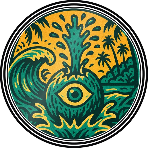 POG #297, Coconut Cyclops, a Gloss pog from the Surf series