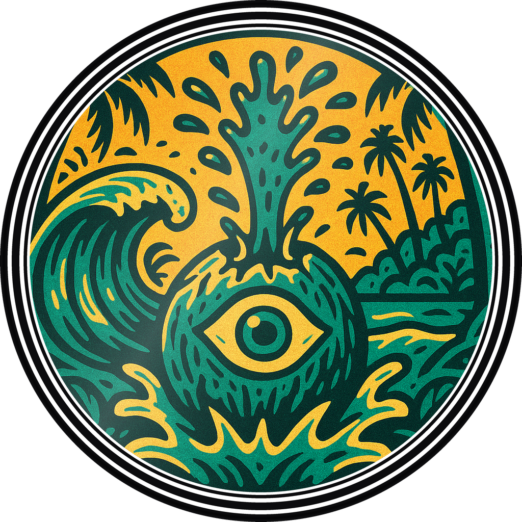 POG #297, Coconut Cyclops, a Gloss pog from the Surf series