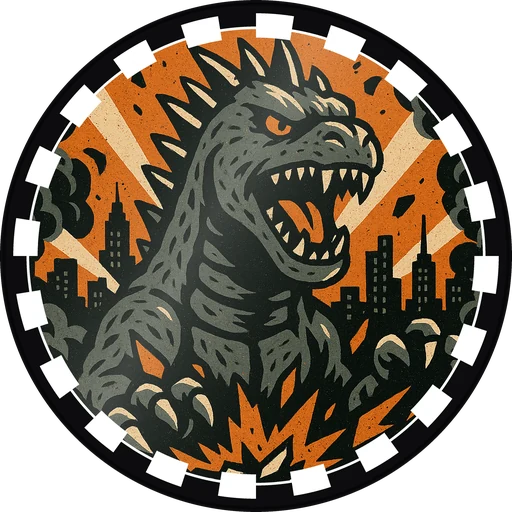 POG #3, Fang Reactor, a Gloss pog from the Kaiju series