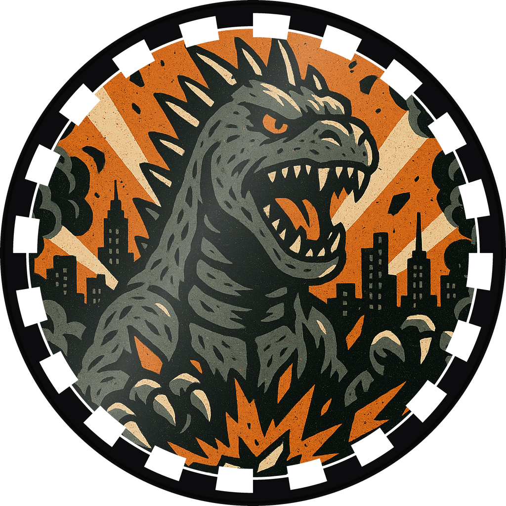 POG #3, Fang Reactor, a Gloss pog from the Kaiju series