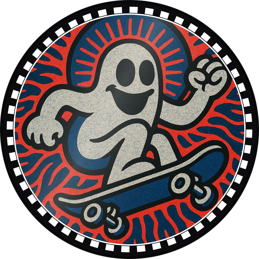 POG #302, Grind Ghost, a Gloss pog from the Skate series