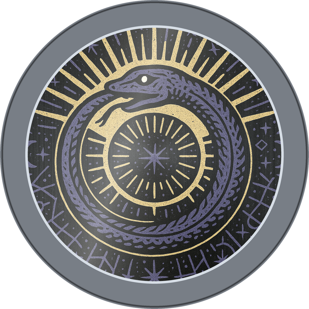POG #304, Serpent Circle, a Slammer pog from the Mystic series