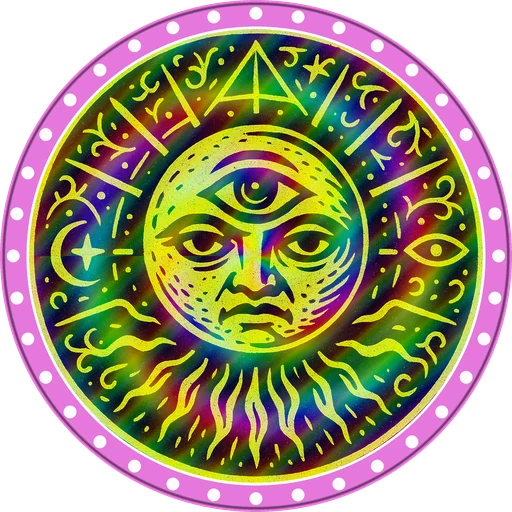 POG #305, All-Seeing Moon, a Prism pog from the Mystic series