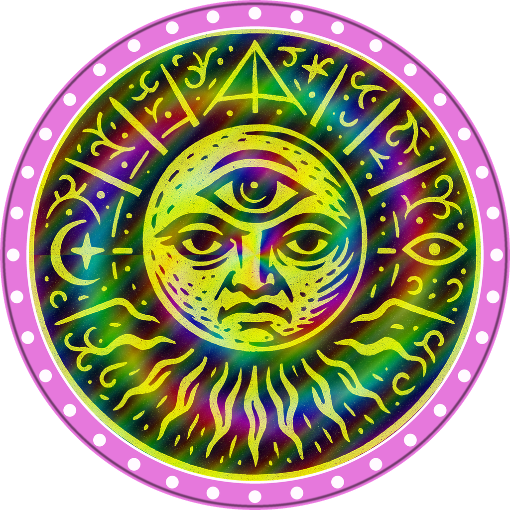 POG #305, All-Seeing Moon, a Prism pog from the Mystic series