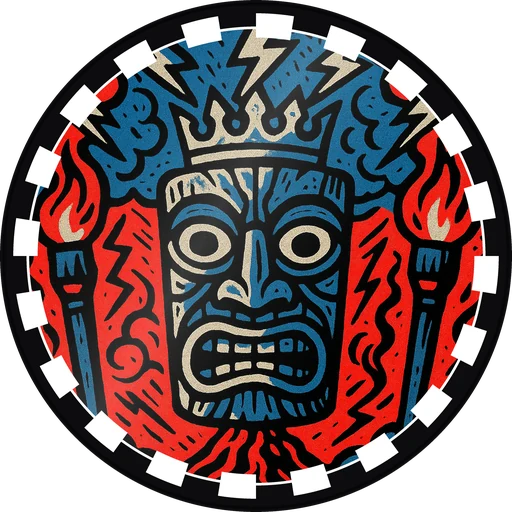 POG #309, Idol Eyes, a Gloss pog from the Tiki series