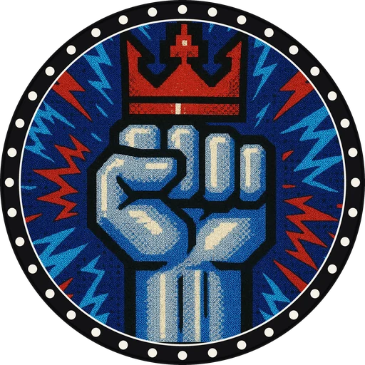 POG #31, Combo Fist, a Matte pog from the Arcade series