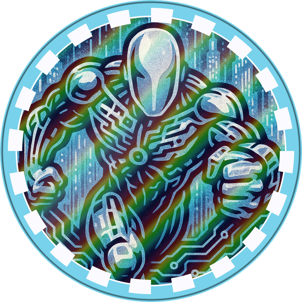 POG #310, Null Pointer, a Holographic pog from the Cyber series