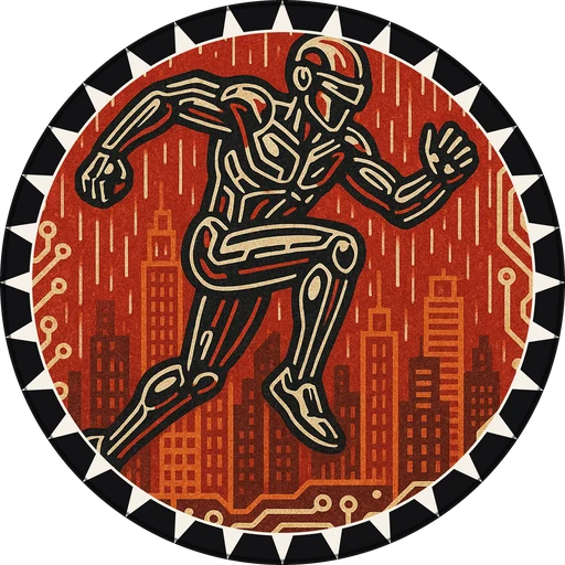 POG #317, Grid Runner, a Matte pog from the Cyber series
