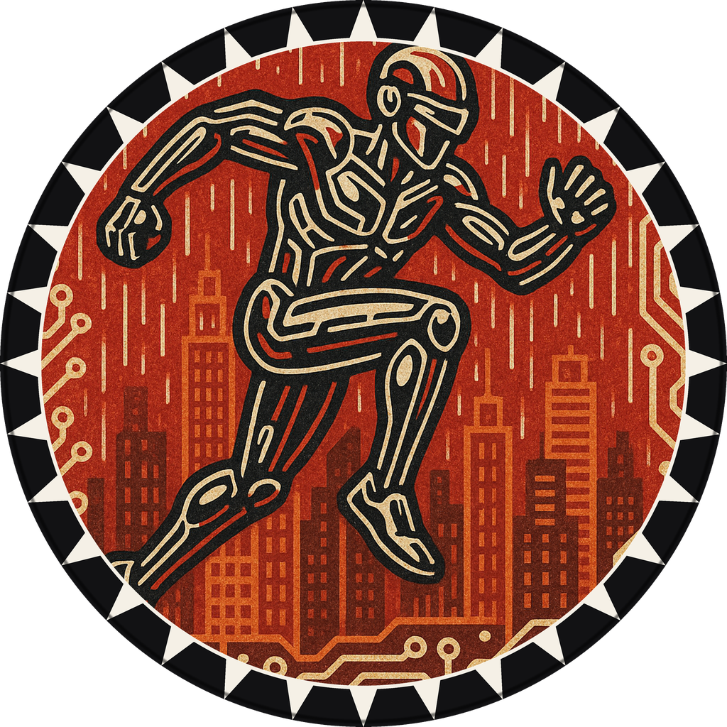 POG #317, Grid Runner, a Matte pog from the Cyber series