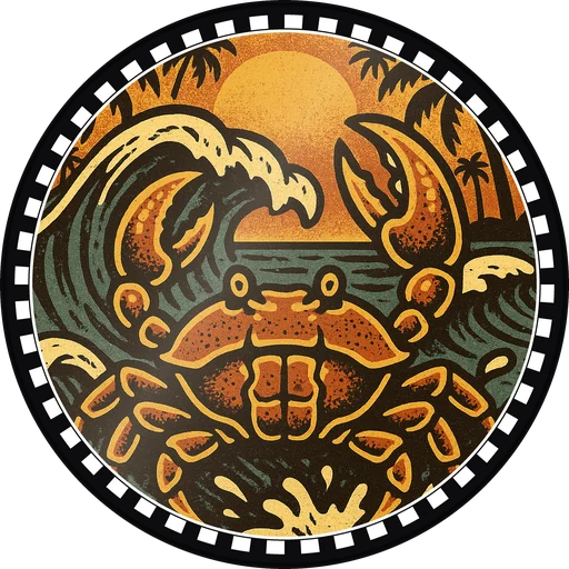 POG #319, Wax Bar Crab, a Gloss pog from the Surf series