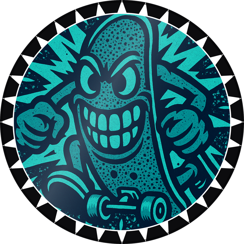 POG #321, Grip Tape Grin, a Gloss pog from the Skate series