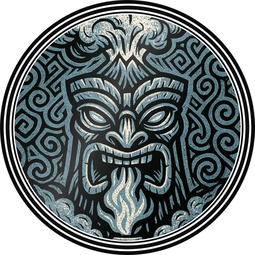POG #325, Torch Tongue, a Gloss pog from the Tiki series