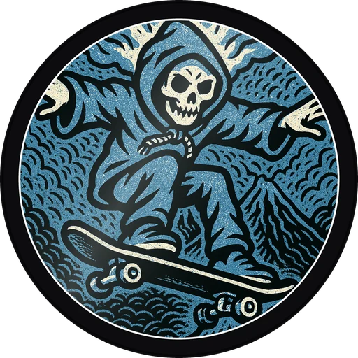 POG #329, Nose Slide Nomad, a Gloss pog from the Skate series