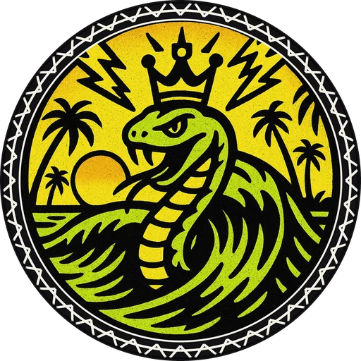 POG #331, Shore Break Snake, a Matte pog from the Surf series