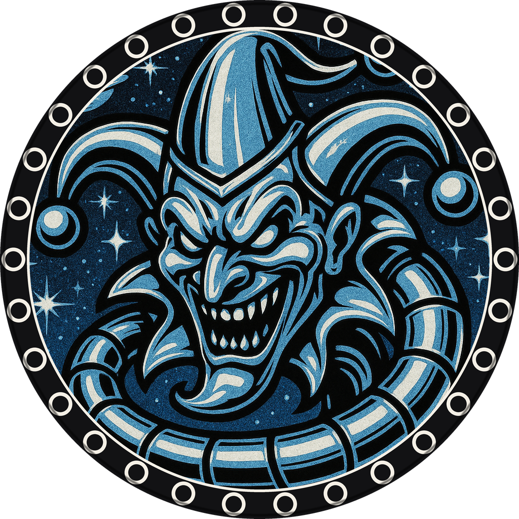 POG #336, Cosmic Jester, a Matte pog from the Cosmic series