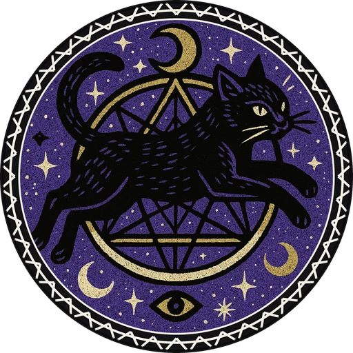 POG #338, Salt Circle Cat, a Matte pog from the Mystic series