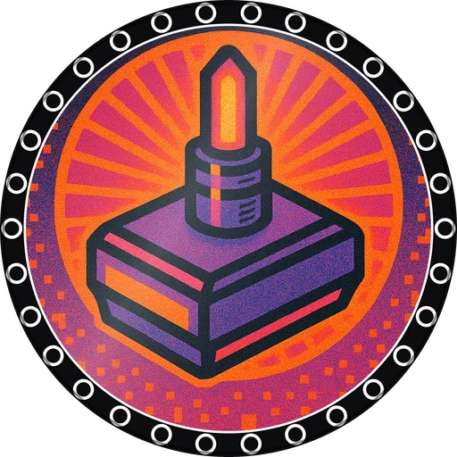 POG #342, Laser Paddle, a Gloss pog from the Arcade series