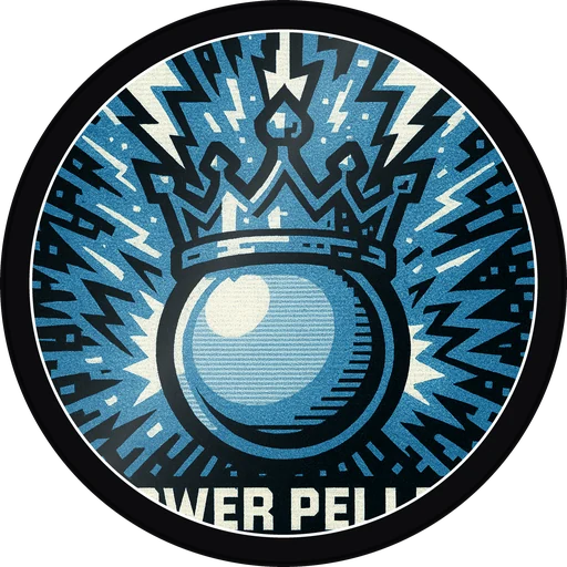 POG #349, Power Pellet, a Gloss pog from the Arcade series