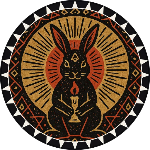 POG #363, Ritual Rabbit, a Matte pog from the Mystic series