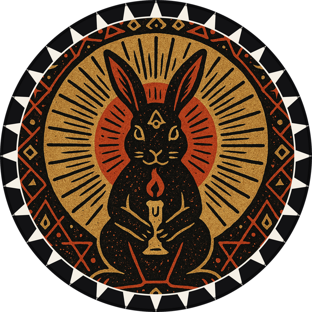 POG #363, Ritual Rabbit, a Matte pog from the Mystic series