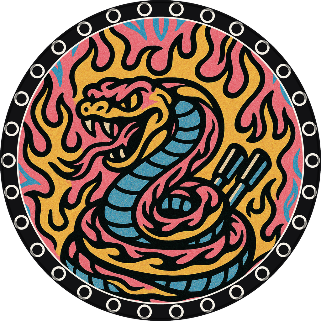 POG #375, Flame Fender, a Matte pog from the Speed series