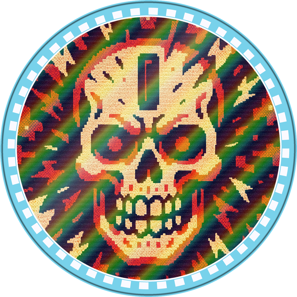 POG #384, Coin Slot Skull, a Holographic pog from the Arcade series