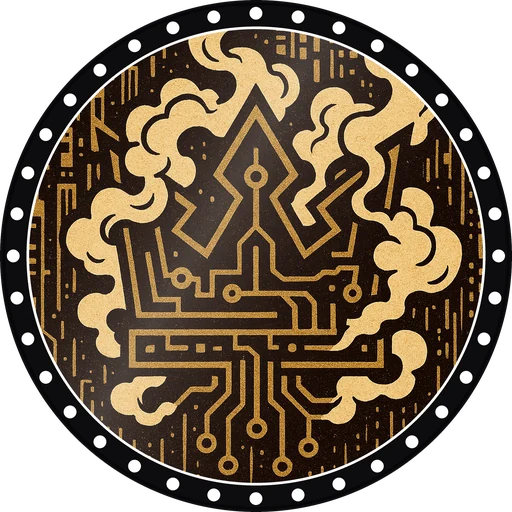 POG #390, Encrypted Crown, a Gloss pog from the Cyber series
