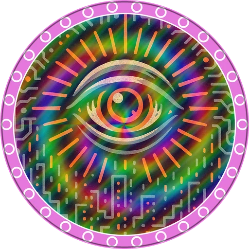POG #392, Root Access Eye, a Prism pog from the Cyber series