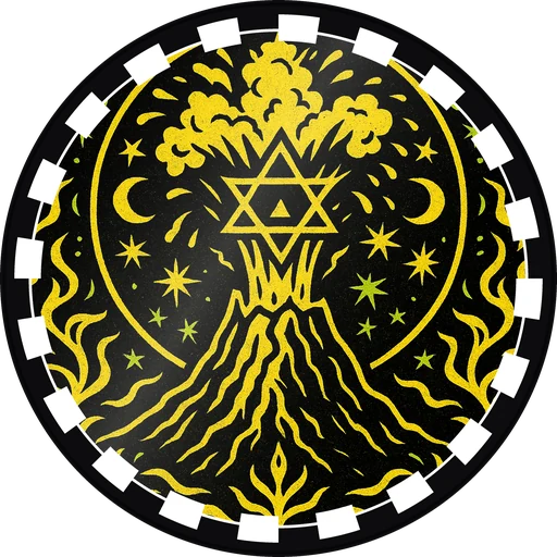 POG #394, Ember Sigil, a Gloss pog from the Mystic series