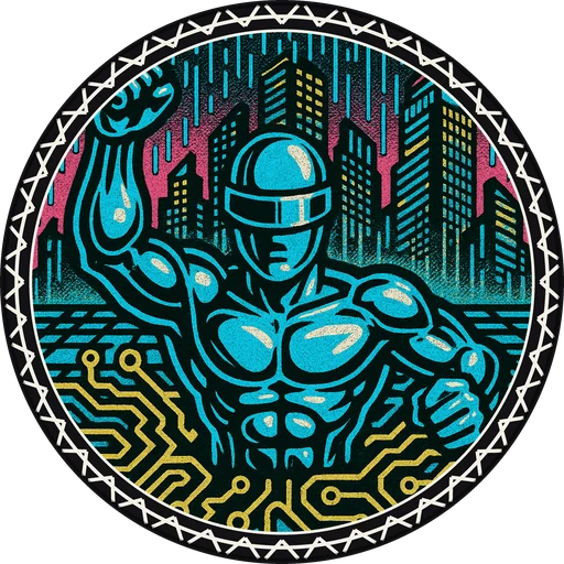 POG #396, Grid Runner, a Matte pog from the Cyber series
