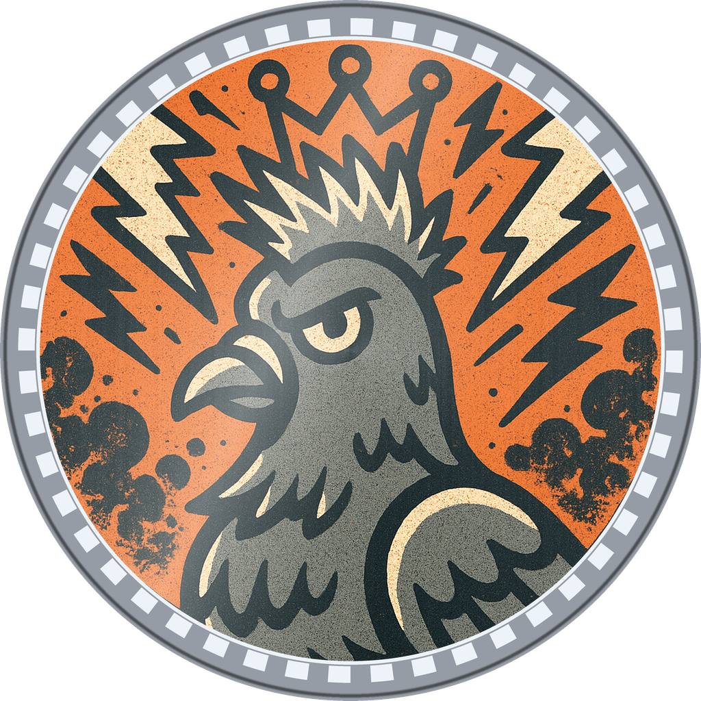 POG #402, Punk Pigeon, a Foil pog from the Critter series
