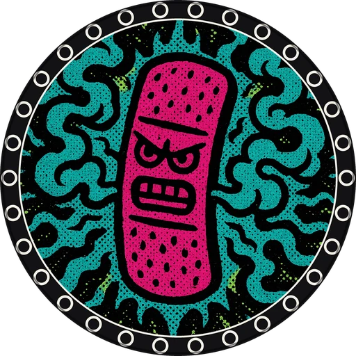 POG #403, Bail Bandage, a Matte pog from the Skate series