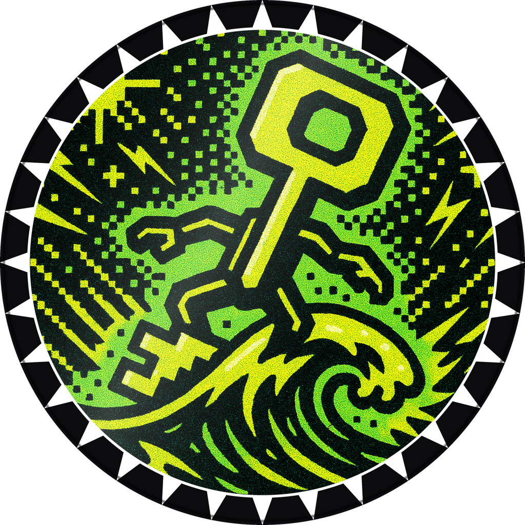 POG #405, Boss Key, a Gloss pog from the Arcade series