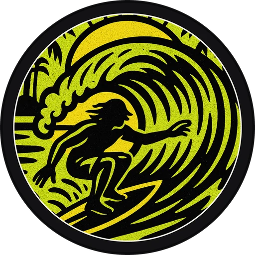 POG #409, Barrel Rider, a Matte pog from the Surf series