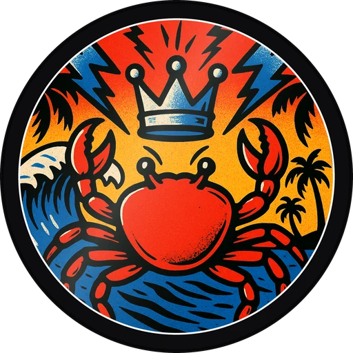 POG #412, Wax Bar Crab, a Gloss pog from the Surf series
