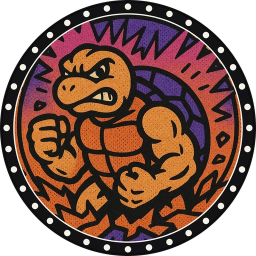 POG #417, Tough Turtle, a Matte pog from the Critter series