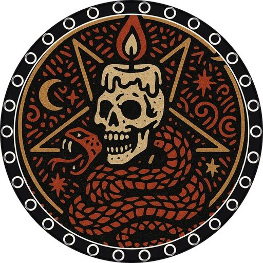 POG #418, Candle Skull, a Matte pog from the Mystic series
