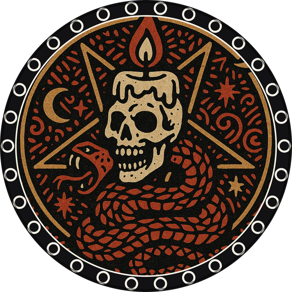 POG #418, Candle Skull, a Matte pog from the Mystic series