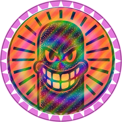 POG #424, Grip Tape Grin, a Prism pog from the Skate series
